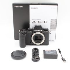 ショット数159回、元箱付き。★新品級★ FUJIFILM フジフイルム X-S10 ボディ ブラック