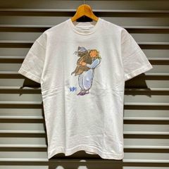 90's プリント Tシャツ 半袖 アニマル シングルステッチ サイズ：メンズ M相当 ホワイト【PI】
