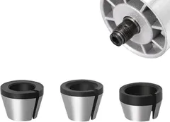 【在庫処分】3本セット コレットチャック トリマー部品交換用 6mm 6.35mm 8mm DIY 工具 電動工具 トリマーアクセサリ 彫刻機 トリミング機 アダプタトリミング フライス盤 トコレットチャック トリマー部品交換用