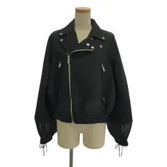 noir kei ninomiya / ノワールケイニノミヤ | 2019SS | シースルー 切替 ライダース ジャケット | M | ブラック | レディース