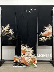 振袖 桂由美 仮絵羽 金通し 刺繍 金駒 金彩 紋意匠 正絹 未仕立て品 八掛付き MOK613