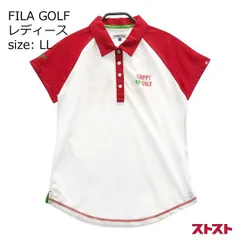 FILA GOLF フィラゴルフ 半袖ポロシャツ ホワイト系 LL [240001976620] [240001976620]#