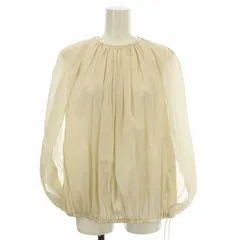 井川遥、蛯原友里着用デパリエDEPAREILLEラミーツイルラッフルブラウス