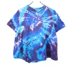 ニードルス 日本製 タイダイ染め 半袖 Tシャツ 2 ブルー系 Needles 裾変形 レディース 古着 【240313】 メール便可のサムネイル