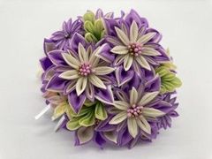 髪飾り 箱入 紫･白 花 co421-0015