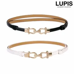 ベルト レディース 細ベルト 細め ビットベルト エナメル シンプル カジュアル オフィス 着脱簡単 ルピス LUPIS oth0036