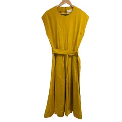 美品 CYCLAS シクラス フレンチスリーブ レーヨンコットン ロング丈