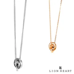 ライオンハート era スクエア ダブルリング ペアネックレス ダイヤモンド サージカルステンレス316L メンズ レディース ブランド カップル 記念日 LION HEART