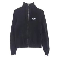 ARMANI EXCHANGE アルマーニエクスチェンジ ジップアップ ニット ジャケット ブラック系 M【中古】
