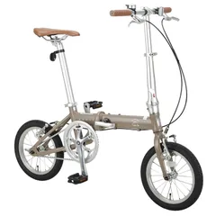 【さいたま市直接引取限定】CAPTAIN STAG 折りたたみ自転車 ベージュ さいたま市直接引取限定】CAPTAIN STAG 折りたたみ自転車