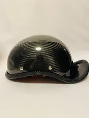 カーボンファイバーカラー新品ハーレーハーフヘルメット半キャップバイクヘルメットCMインナー内装