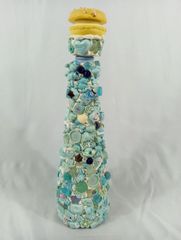 フィリコ　空き瓶　マカロン　青　お菓子デザイン　かわいい　インテリア　オブジェ