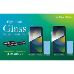 【訳アリ B級品 特別価格】iPhone 14 シリーズ　驚きの透明感でクッキリ色鮮やかなハイグレード液晶保護ガラスフィルム「透明タイプ」