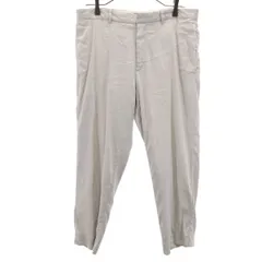 theory セオリー リネンブレンド クロップドパンツ w32 グレージュ メンズ 古着のサムネイル
