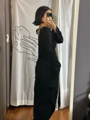 フォーエバー 21 ー セクシー Tシャツ バックレス ポリエステル 黒