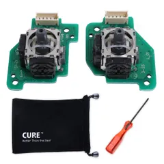 Wii U ゲームパッド Lスティック Rスティック 左右 コントロール 基板 スエードミニポーチ ＆ Y字ドライバー 付き