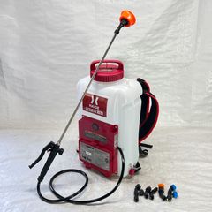 【未使用】【展示品】 充電式 電動噴霧器 12L 背負い式 バッテリー式 ノズル6種付 HG-KBS12L レッド 【873】