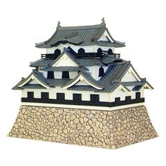 新品 さんけい MK04-04 みにちゅあーとキット 名城シリーズ 1/300 彦根城 ペーパークラフトキット [佐川急便]