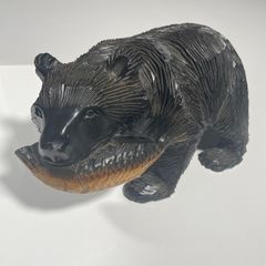 木彫り　熊　民芸品　アンティーク