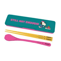 箸箱セット スヌーピー PN お箸＆スプーンセットDOG FOOD （ SNOOPY コンビセット お箸 カトラリー スプーン 日本製 カトラリーセット 箸 セット 持ち運び お弁当 弁当 お弁当用 携帯用 ）