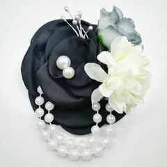 コサージュ 卒園式　卒業式　入園式入学式 結婚式 発表会 ＊フォーマルコサージュ＊パールブローチD31
