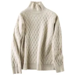 ☆ オフホワイト ☆ XL ☆ ハイネックセーター  ハイネックセーター レディース ニット セーター 長袖 トップス タートルネック 秋冬 おしゃれ オフィス ビジネス オフィスカジュアル シンプル きれいめ ニットトップス ニットセーター 無地