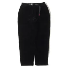 美品 GRAMICCI グラミチ パンツ サイズ:ASIA S ストレッチ コーデュロイ ルーズ テーパード パンツ (CORDUROY LOOSE TAPERED PANTS) / 中太畝 ブラック 黒 ボトムス ズボン【メンズ】