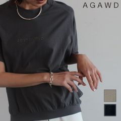 【爆速配送】【即納】 アガウド AGAWD トップス 25春夏 Logo Tee ロゴT 半袖 ミドル丈 Tシャツ 2225-6001