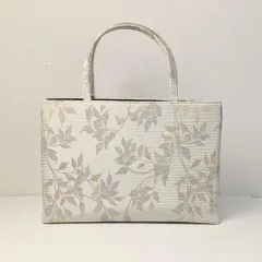 和装バッグ ジャガード織 トートバッグ A4サイズ 尾州織物 No.9