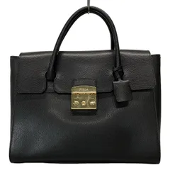 (極美品)大人気、フルラ、メトロポリス、2wayバッグ、オールレザー、シボ革、黒 2025年最新】フルラ（furla）/メトロポリス m トートバッグの