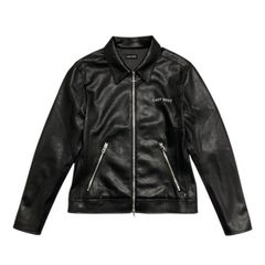 LAST NEST / faux single leather jacket