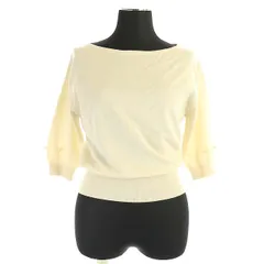 トッカ TOCCA 19AW ニット カットソー 袖パール飾り プルオーバー 七分袖 XS アイボリー /AO ■OS レディース  XSのサムネイル