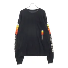 CHROME HEARTS (クロムハーツ) MADE IN HOLLYWOOD メイド イン ハリウッド アームロゴ プリント 長袖カットソー Tシャツ ブラック