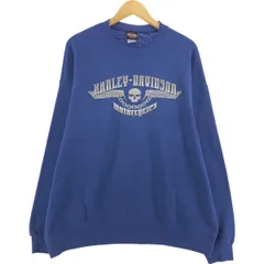 古着 00年代 ハーレーダビッドソン Harley-Davidson ドクロ柄 スカル柄 アドバタイジング スウェットシャツ トレーナー/eaa528118