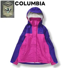 【美品】 【防水】 コロンビア COLUMBIA エルベ レインジャケット マウンテンパーカー オムニテック アウトドア タウンユース レジャー M レディース ♪