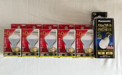 【まとめ売り】LED電球5個＋電球型蛍光灯1個セット（計6個／E17口金）