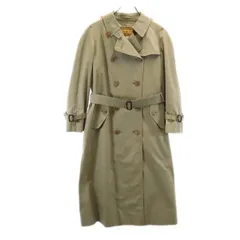 希少80s初期　Burberry トレンチコート ネイビー BURBERRY ネイビー トレンチコート C-13-83