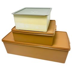 TUPPERWARE タッパーウェア 収納ケース 3点セット 中古現状品 タッパー