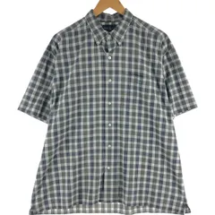 古着 ラルフローレン Ralph Lauren GREGGOR 半袖 ボタンダウン チェックシャツ ボックスシャツ メンズXL相当/eaa539171