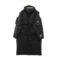 NIKE (ナイキ) ×UNDERCOVER アンダーカバー 2-in-1 Parka Jacket 撥水コート フードパーカー ロングコート ブラック CW8017-010