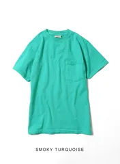  【国内正規品】グッドウェア Goodwear ポケT TEE ポケット Tシャツ 丸胴 ホールガーメント アメリカ製 MADE IN USA/SMOKY TURQUOISE/S 75346