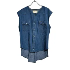77circa (ナナナナサーカ) ① 再構築デニムウエスタンベスト レディース インディゴブルー FREE