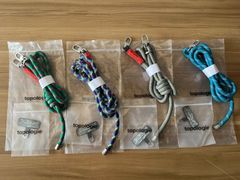 【2点セット】Topologie 8.0mm Rope Strap ストラップ x フォンストラップ・アダプター