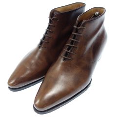ベルルッティ ショートブーツ レザー メンズ サイズ5 ブラウン Berluti 約24.5cm【AFC29】