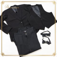 【美品 社交ダンス衣装 まとめ売り】全3点セット Chacott チャコット メンズ ジャケット ベスト シャツ 蝶ネクタイ 黒 男性 ブラック かっこいい シンプル カジュアル フォーマル 舞台 ステージ 発表会 ダンス ダンスウェア スタイリッシュ 映え