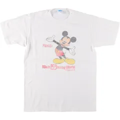 古着 80年代 ディズニー DISNEY MICKEY MOUSE ミッキーマウス キャラクタープリントTシャツ USA製 メンズL相当 ヴィンテージ/eaa543286