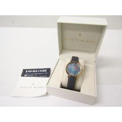 ALETTE BLANC アレットブラン 129584654 クォーツ腕時計 レザーベルト♪AC21005