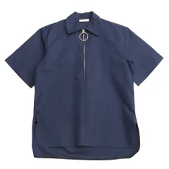 希少 CÉLINE シャツ 34　オールドセリーヌ フィービーファイロ CÉLINE by Phoebe philo GATHERED FRONT PANEL SHIRT | dear closet