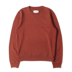 Maison Martin Margiela メゾンマルタンマルジェラ スウェット サイズ:50 レザー エルボーパッチ スウェットシャツ S30GU0039 S25279 16AW トレーナー 裏毛 前Vガゼット MM14 ダークオレンジ イタリア製のサムネイル