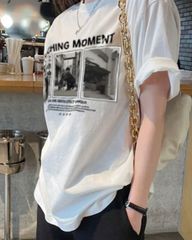 プリントTシャツ ロゴT カジュアルカットソー 無地トップス ブラックトップス レディース ザラ 韓国   着やせ 結婚式お呼ばれ 半袖Tシャツ zara emoda agoist milaowen